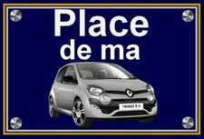 Plaque place ma renault - plaque,