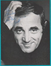 CHARLES AZNAVOUR autografo