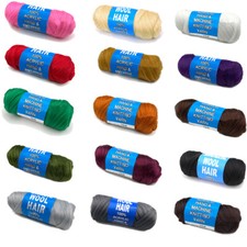 Capelli colorati in lana