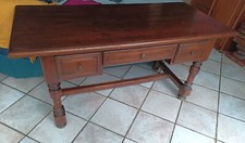 Scrittoio scrivania tavolo in noce, tre cassetti, fine '800/primi '900!