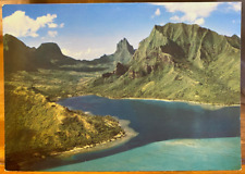 Cartolina d'epoca Tahiti MOOREA - BAIA DI CUOCO Polinesia Francese Bora-Bora 8° Meraviglia