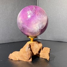 Sfera di fluorite naturale