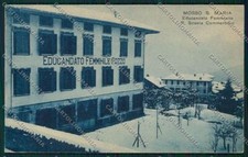 Biella Mosso Santa Maria Nevicata cartolina QQ6399