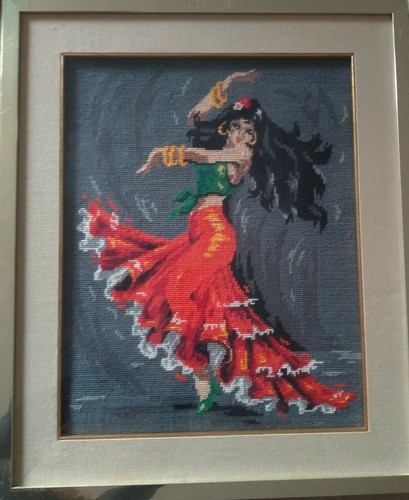Quadro mezzo punto ricamato - quadro, a