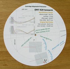 Goniometro allineamento stilo cartuccia braccio design personalizzato EMT 929