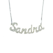 Collana nome SANDRA in argento