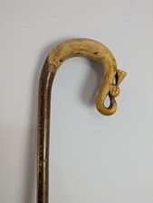 Bastone da passeggio vintage pastori truffatori manico in legno intagliato cardo 90 cm (36")