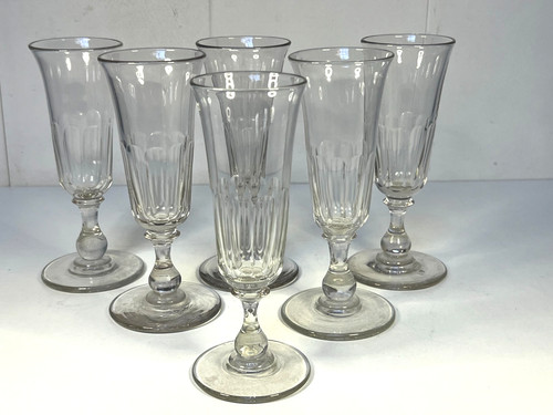 Flutes champagne anciennes - 6, a