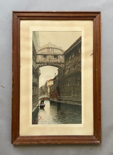 Veduta venezia acquerello - veduta,