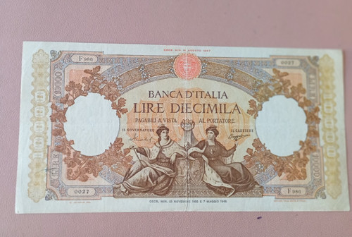 Italia banconota 10000 - 10000, lire