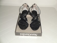 Nero Giardini sandali vera pelle nero 38 plateau e tacco medio-alto P512780D/100