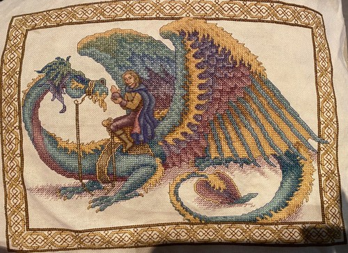 Dragon ride cross stitch - ride,