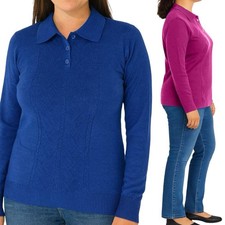 Maglione polo da donna lana maglia invernale maglietta pesante calda maglioncino