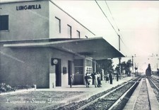 m448 cartolina lungavilla stazione ferroviaria provincia di pavia
