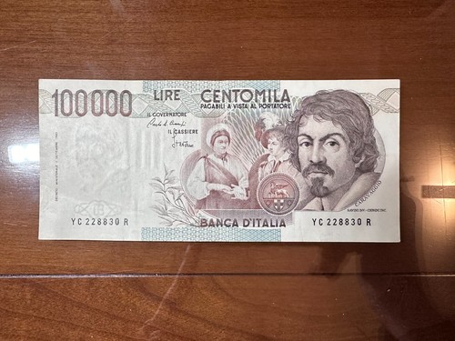 Banconota lire 100000 - banconota,