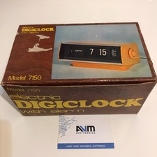 Orologio a palette Artin Model 7150 Flip-Over Clock cartellini modernariato 1970