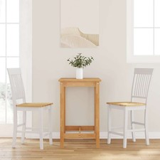 Sgabelli da Bar 2 pz Bianchi