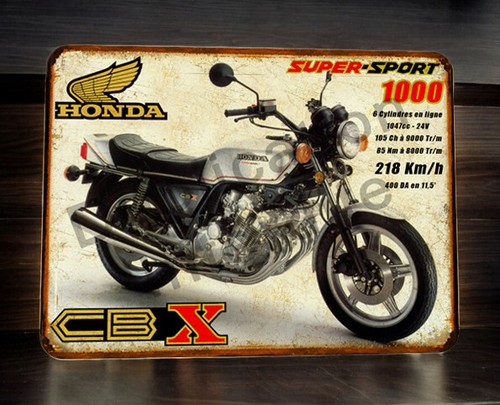 Plaque métal honda cbx - plaque,