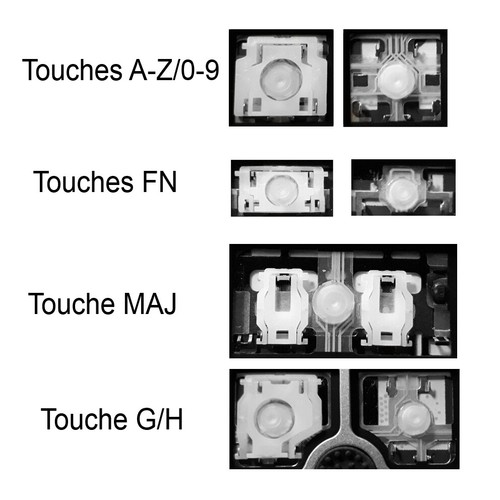 Touche clavier français - touche,