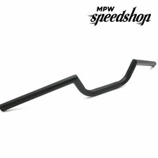 Manubrio stile moto Clubman 7/8"" 22 mm - nero