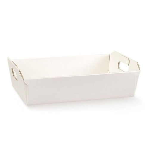 Fibra bianco 40x30x12 cm - 3x,