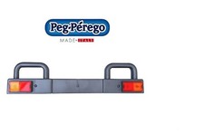 PARAURTI POSTERIORE GRIGIO PEG PEREGO GAUCHO 12 V.-24 V. COMPLETO DI FANALINI
