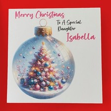 Biglietto Natalizio Personalizzato Sorella Figlia Nipote Amica Femmina Ragazze