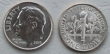 USA Dime 10 Cents 2015 D Non