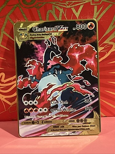 Carta pokémon metallo - carta, dorato