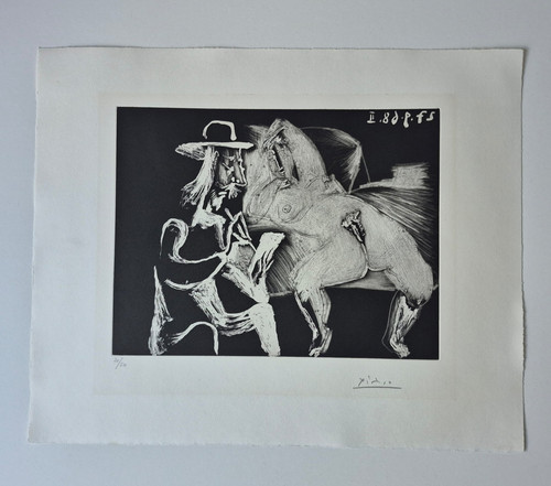 Pablo picasso acquaforte - picasso, 1969