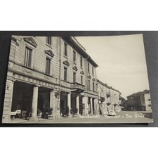 Cartolina Mombercelli - Municipio e Bar Roma