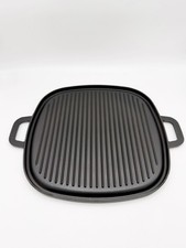 Bergner Piastra Grill Bistecchiera Quadrata 54x43cm In Ghisa Per Tutti I Piani 