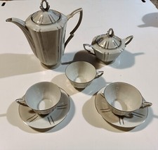 Servizio da thè o caffè in porcellana made in Czechoslovakia incompleto 9 pezzi