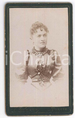1890 varese donna con abito - varese,
