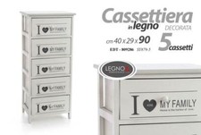 MOBILE CASSETTIERA LEGNO