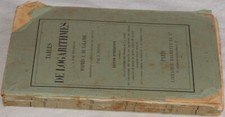 TAVOLE LOGARITMI LALANDE DUPUIS 1887 MATEMATICA ALGEBRA COMPLETO