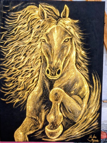 Quadro dipinto mano tela - a, su