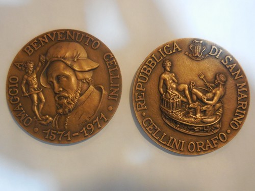 Medaglia benvenuto cellini - benvenuto,