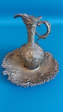 XIX SECOLO 800 MUSEALE PIATTO VASO BROCCA ANFORA BRONZO FUSO STILE RINASCIMENTO