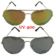 Occhiali Da Sole Base Metallica Lenti A Goccia A Specchio Uomo Donna Estate 3192