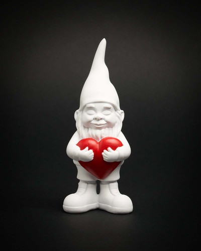 Scultura nano con cuore - scultura,