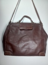 Borsa Gian Franco Sisti originale, stile doctor bag Pelle Marrone Vintage