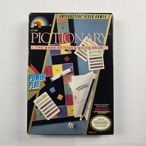 Pictionary nintendo nes 1990 - nintendo,