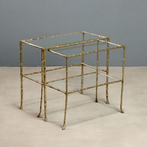 Tavolini nido vintage - nido, ottone