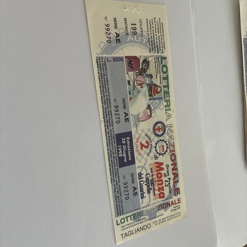 Biglietto lotteria nazionale - biglietto,