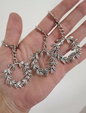 bomboniere laurea  corona alloro metallo portachiavi