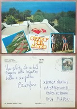 TERRASINI (Palermo) - HOTEL VILLAGGIO CITTÀ DEL MARE 1986 PIN UP SENO SCOPERTO