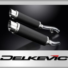 KIT SCARICO SILENZIATORE BSAU TONDO CARBONIO 350mm YAMAHA FJR1300 2006-2023 