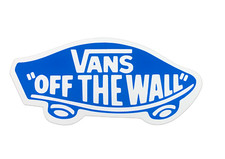 Adesivo VANS Off The Wall Skateboard 4,25" blu/bianco sk8