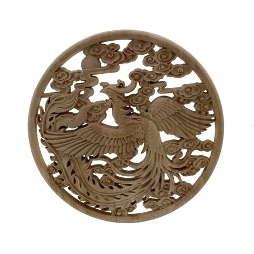 Applique legno intagliato per